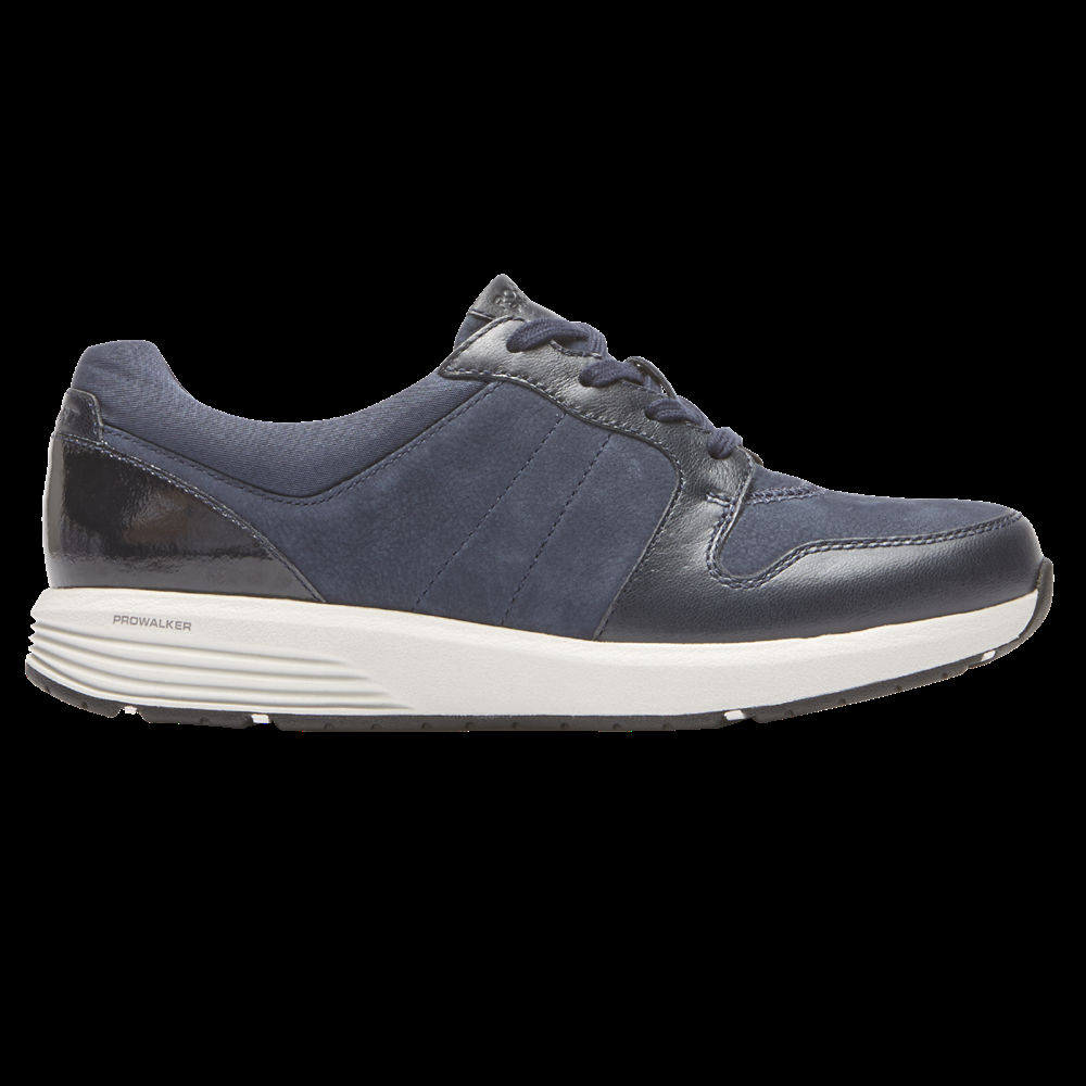 Rockport Singapore Womens Sneakers - Trustride Derby Trainer Blue - LM5934062